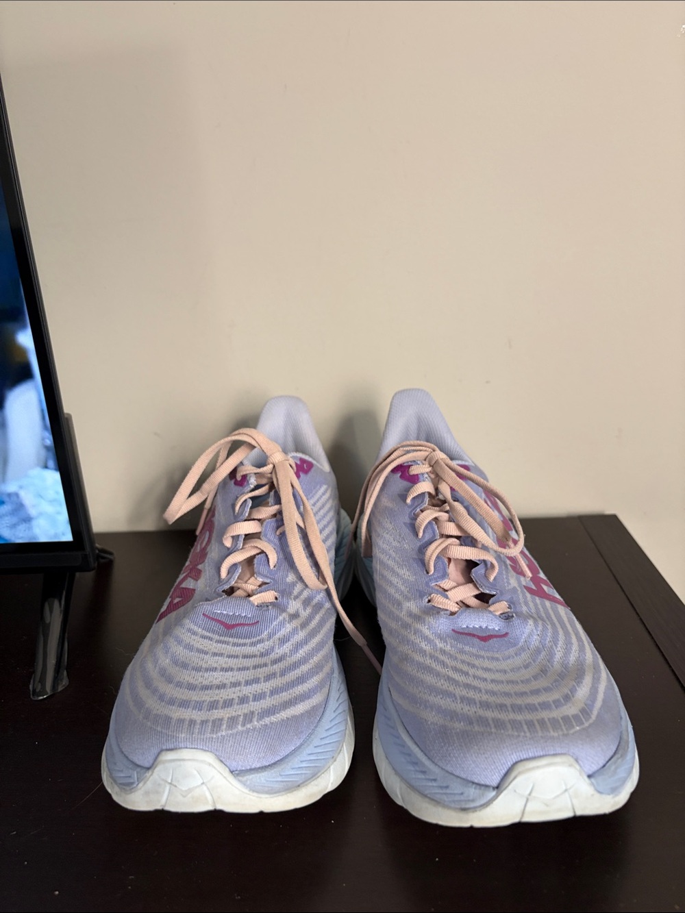Hoka Mach 5 running shoes Baby Lavender Summer Womens PROFLY+ midsole Sz 10 - Picture 7 of 12